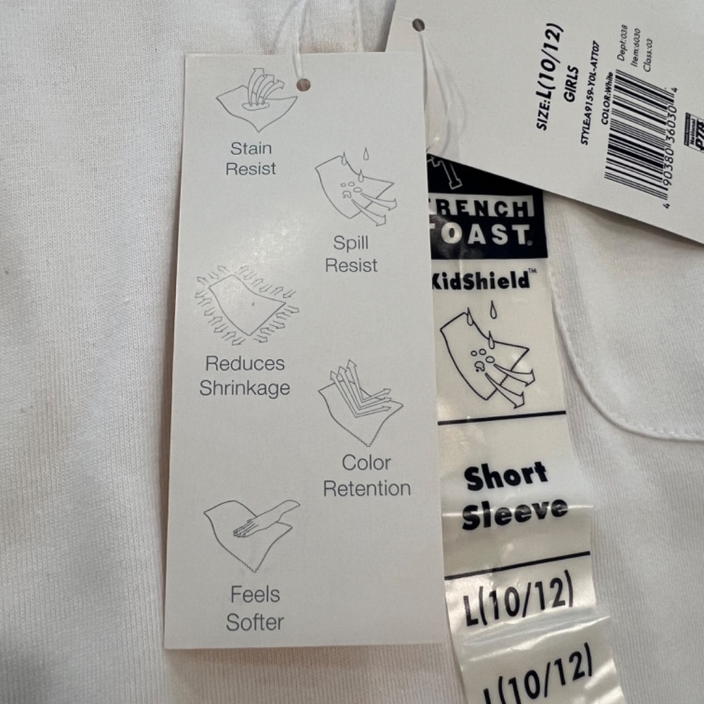 French Toast Girl's KidShield Polo Short Sleeve Polo Shirt--Size 10/12 - Picture 8 of 8